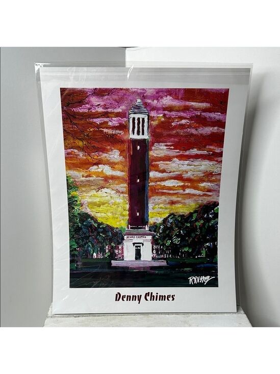 Other - “Denny Chimes” Art Print Alabama Crimson Tide 11”X14”